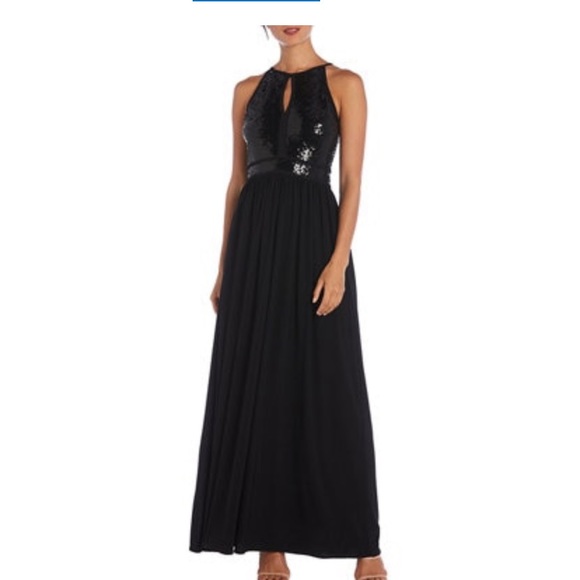 Morgan and Co. navy blue dress - Picture 1 of 5